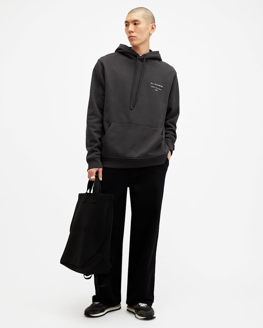 Redact Embroidered Logo Relaxed Hoodie