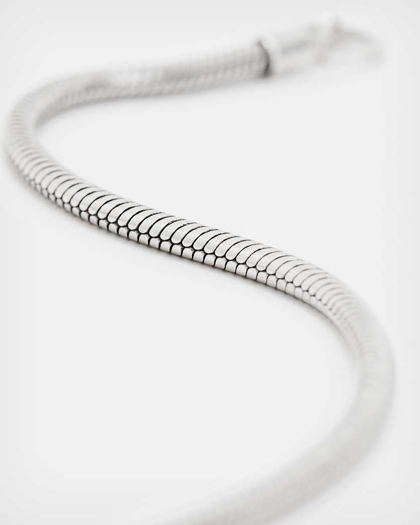 Snake Sterling Silver Chain Bracelet