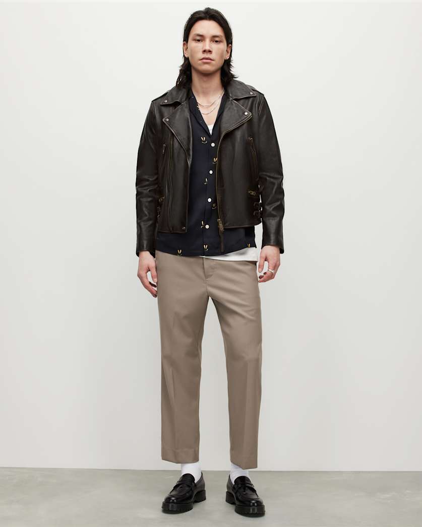 Luca Leather Biker Jacket