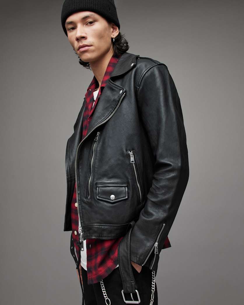 Dren Leather Biker Jacket