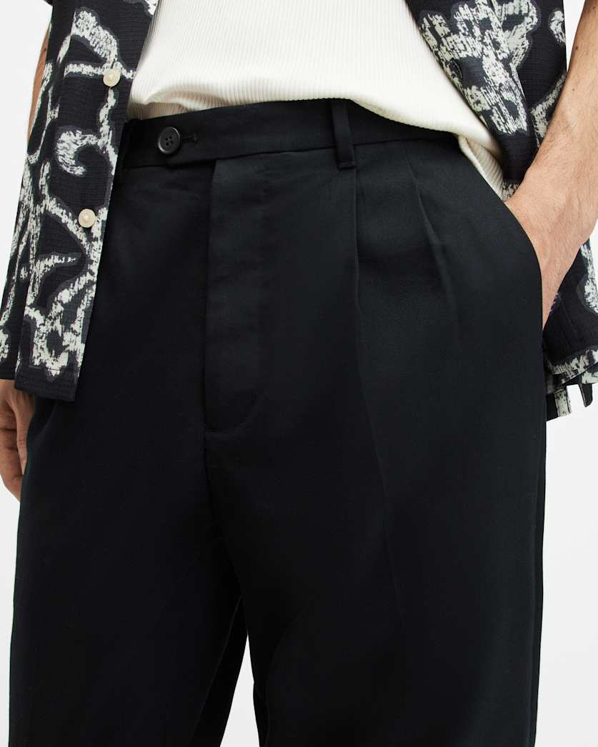 Tallis Slim Fit Cropped Trousers