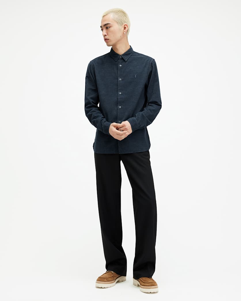 Lorella Corduroy Ramskull Slim Fit Shirt