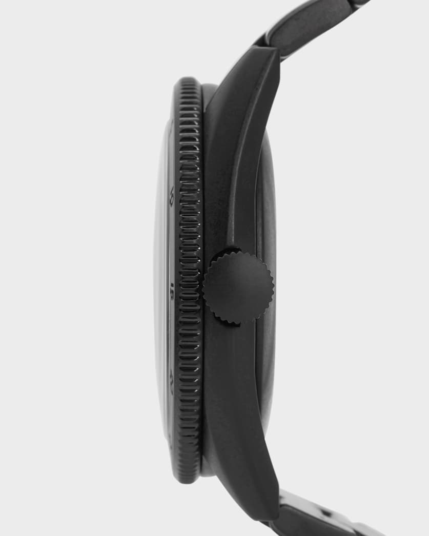 Subtitled GMT V Matte Black Stainless steel Watch