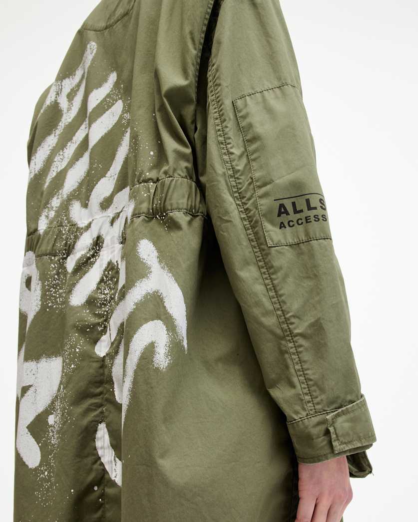 Milla Relaxed Fit Printed Parka Jacket