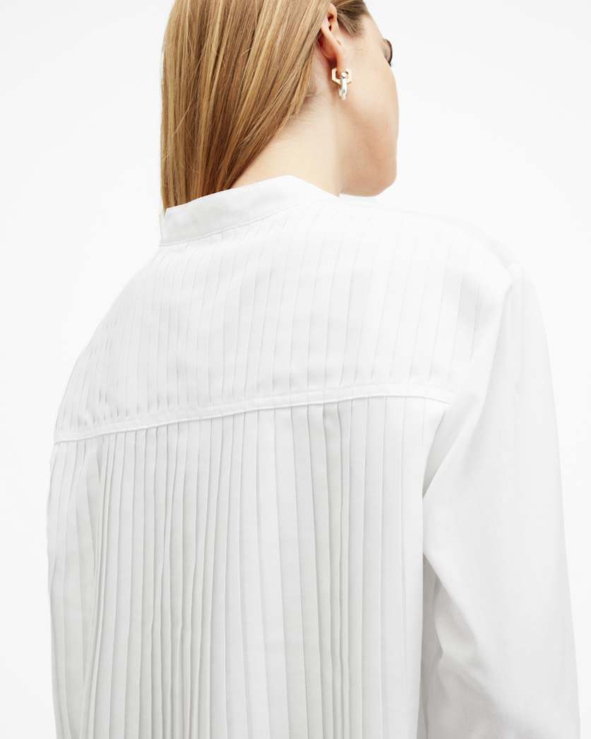 Percy Pleated Relaxed Fit Shirt