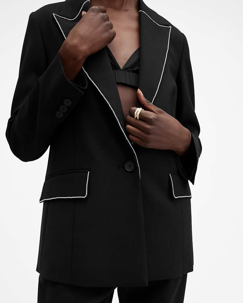 Atlas Embellished Trim Blazer