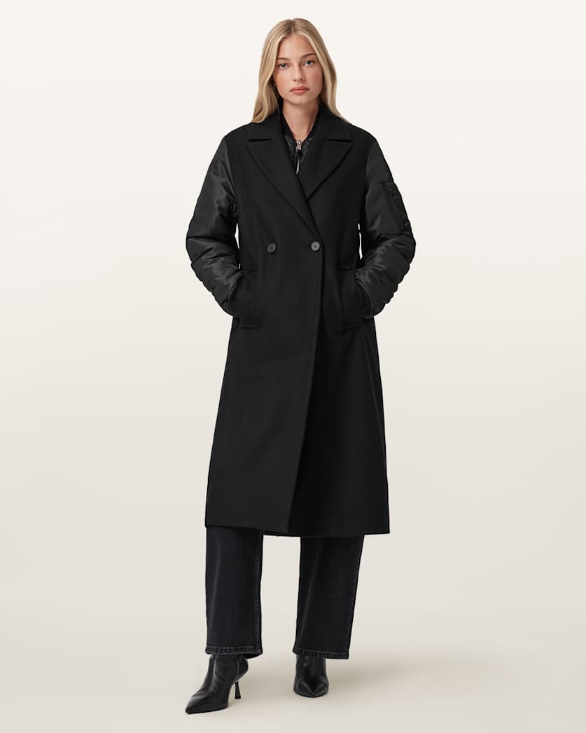 Paulah Wool Blend Double Breasted Coat