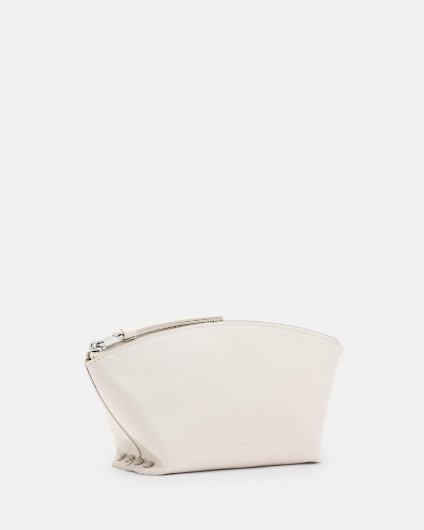 Anais Zipped Leather Pouch Bag