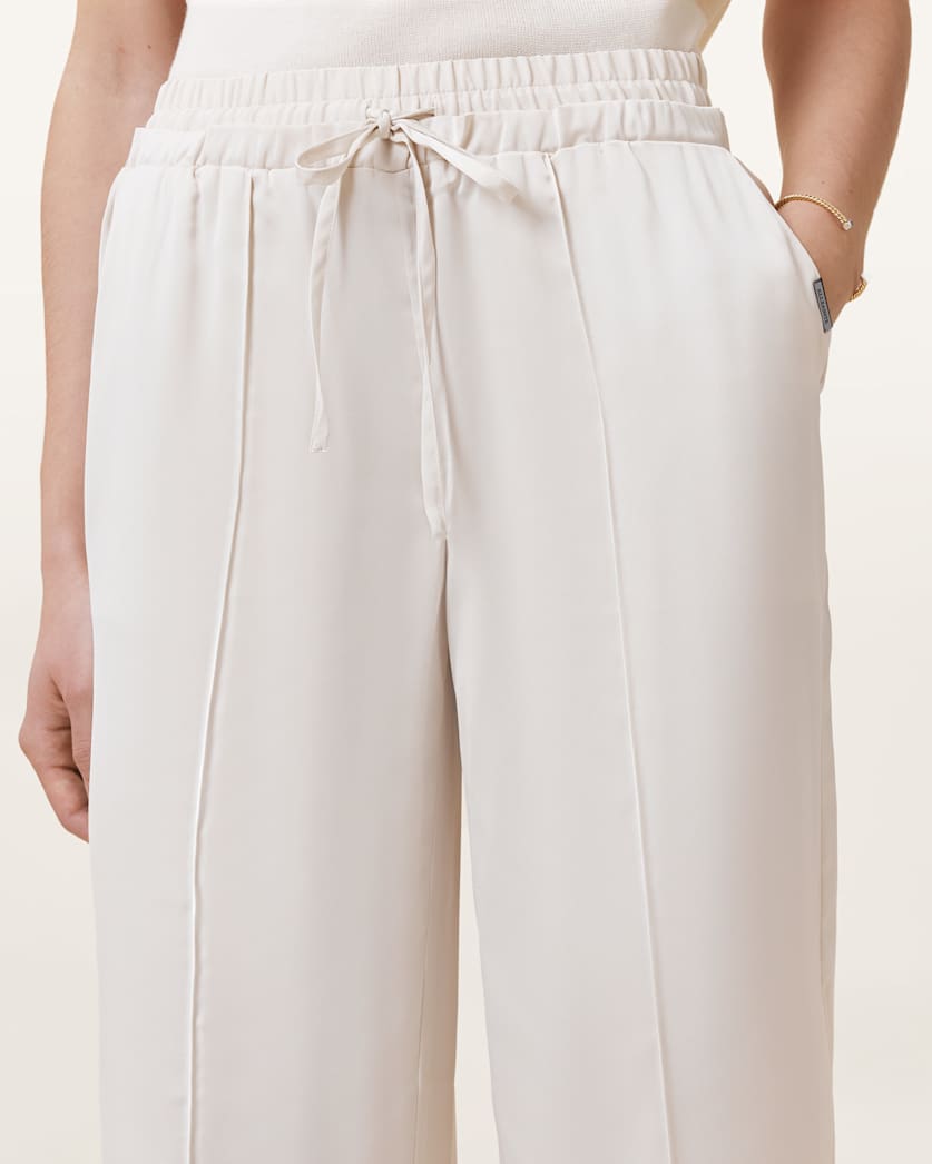 Alba Satin Wide Leg Trousers