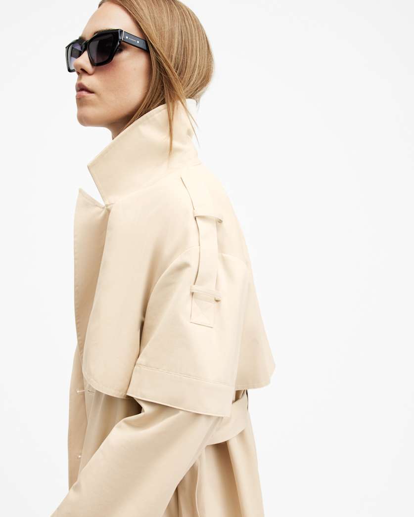 Clyde Trench Coat With Removable Sleeves