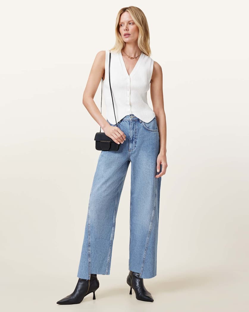 Cruz Ribbed Knitted Waistcoat