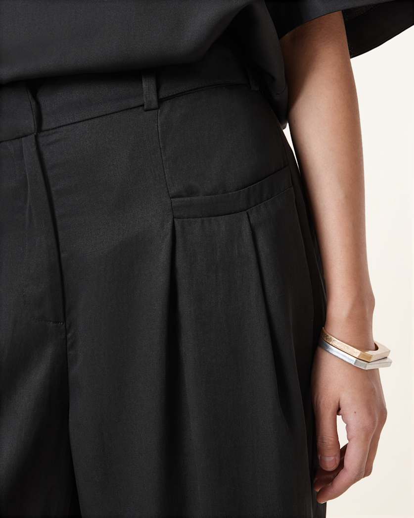 Zenni Mid Rise Wide Leg Trousers