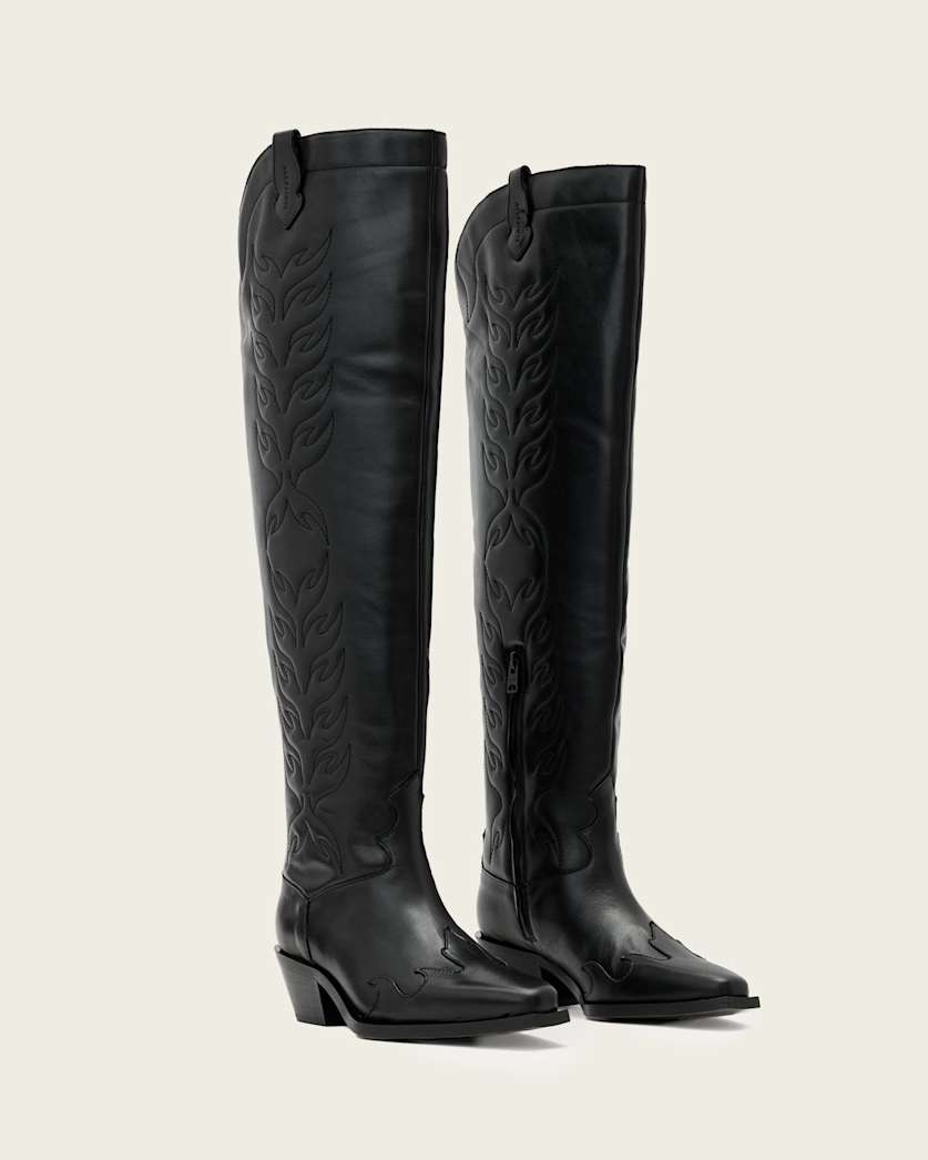 Landon Leather Knee High Boots