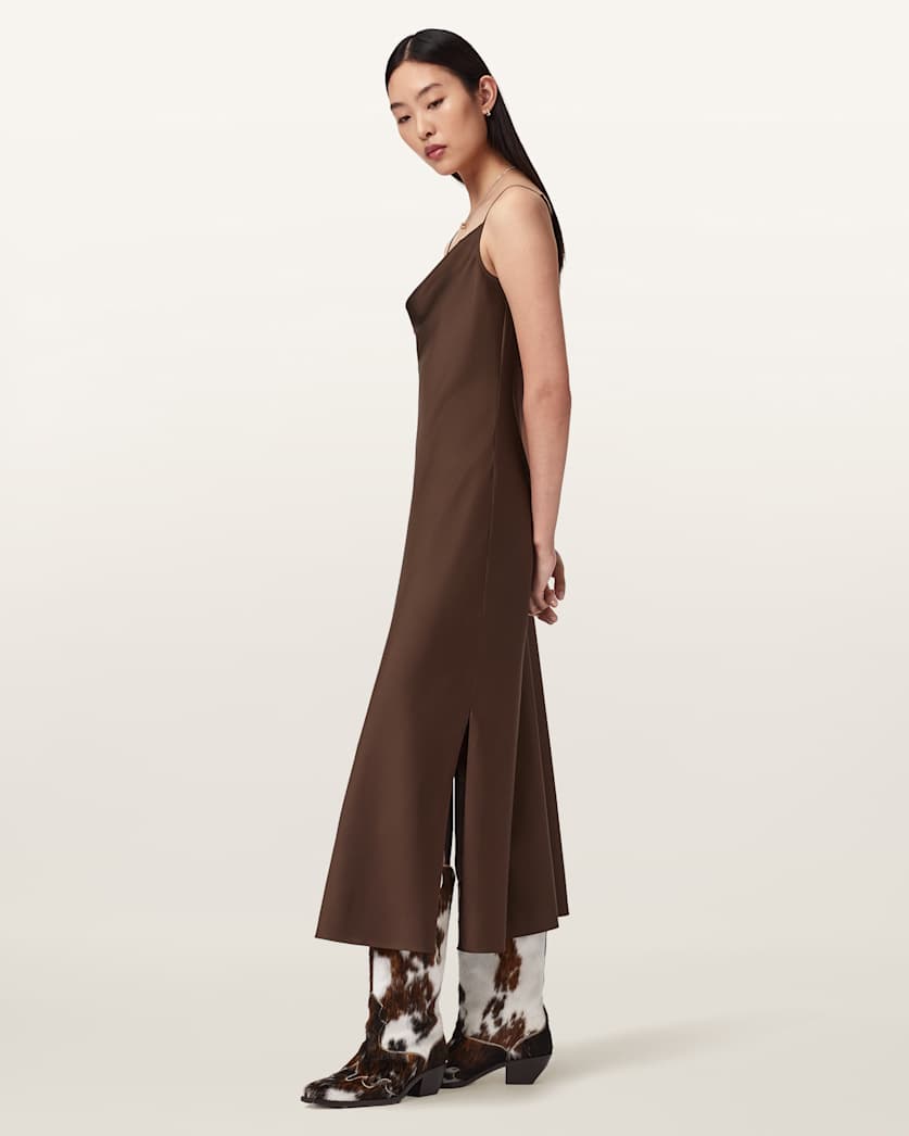 green emerald velvet dress Solid Color V-neck Long-sleeved High-waist Slim-fit Midi Dress –  prettylilygal main image 0