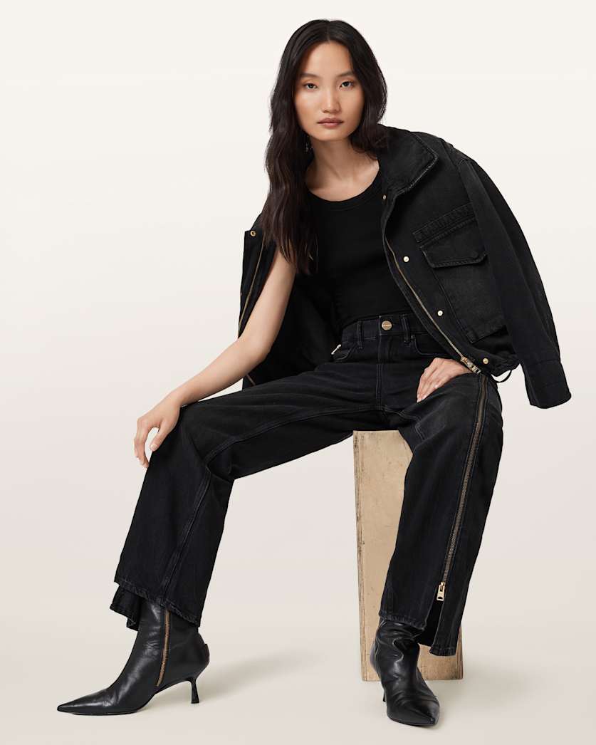 Frankie Double Zip Jeans