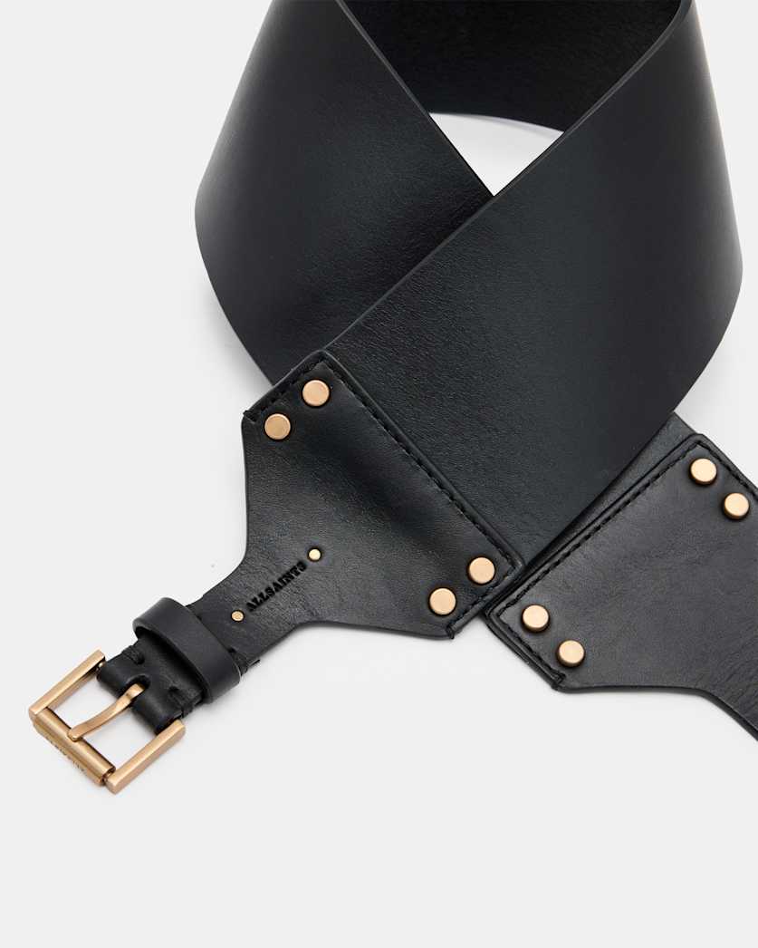 Eden Studded Leather Waist Belt