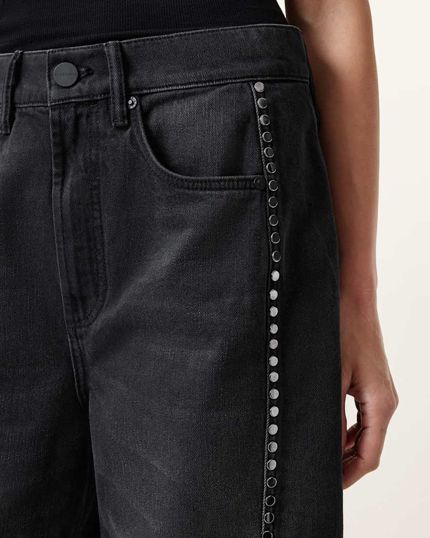 Frankie Studded Wide Leg Jeans