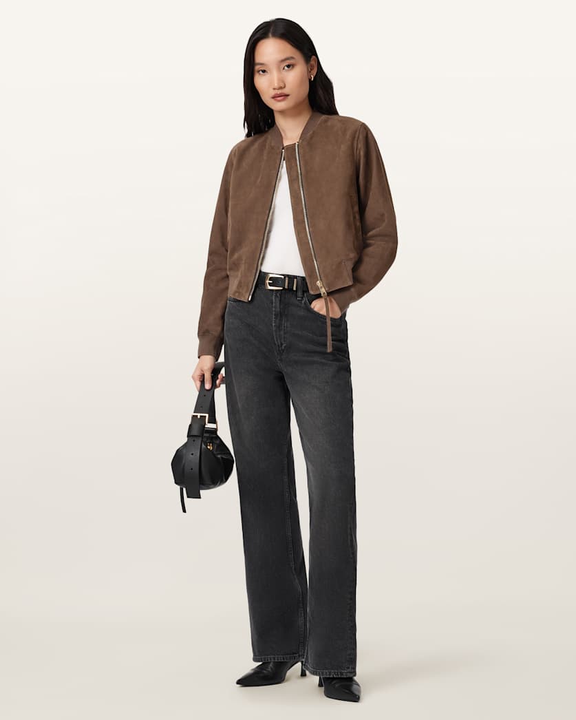 Orten Suede Bomber Jacket