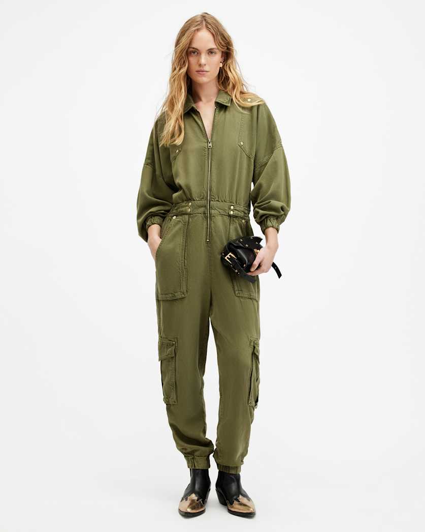 Freda Relaxed Fit Denim Jumpsuit