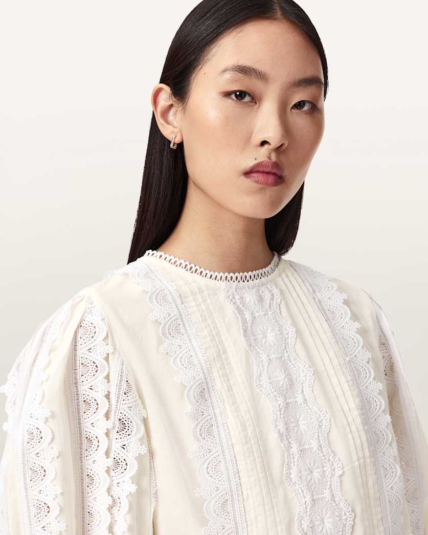 Hart Lace Embroidered Top