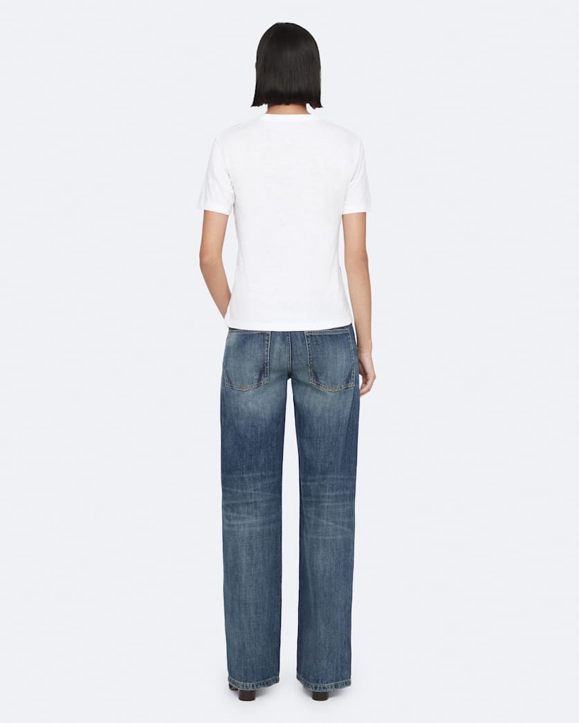Vintage Indigo Nico Low-Rise Wide-Leg Jeans