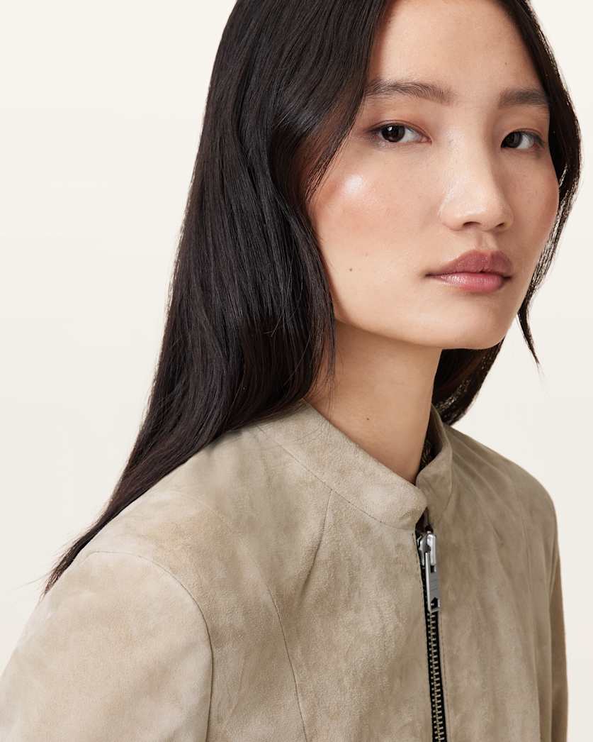 Sadler Slim Fit Suede Jacket