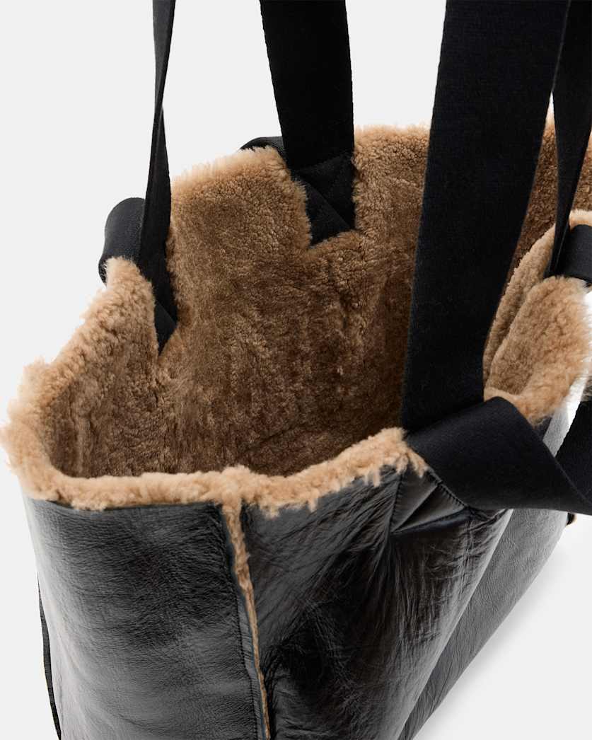 Izzy Reversible Shearling Tote Bag