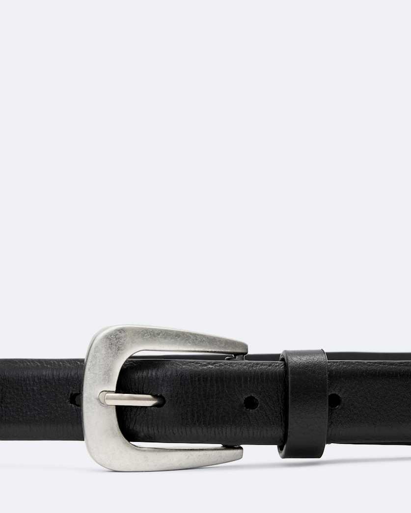 Romy Metal-Tipped Leather Belt