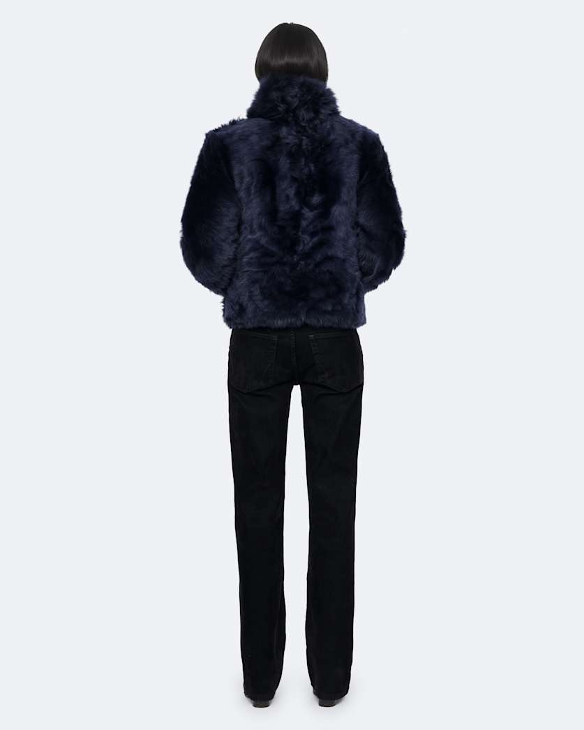 Tosca Long-Hair Shearling Coat