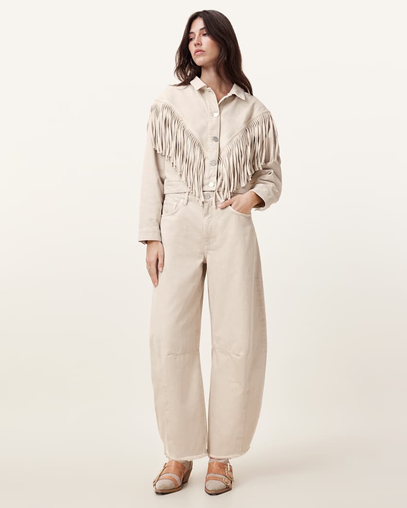 Marlene Fringed Denim Jacket