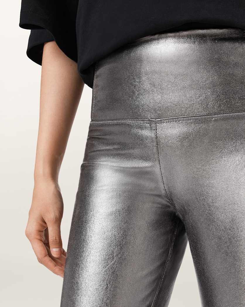 Cora High-Rise Leather Leggings