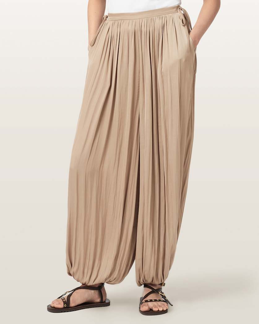 Eshe Baggy Fit Satin Trousers