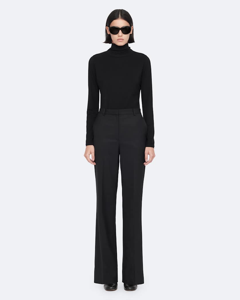 Elysia Mid-Rise Slim-Fit Tailored Trousers
