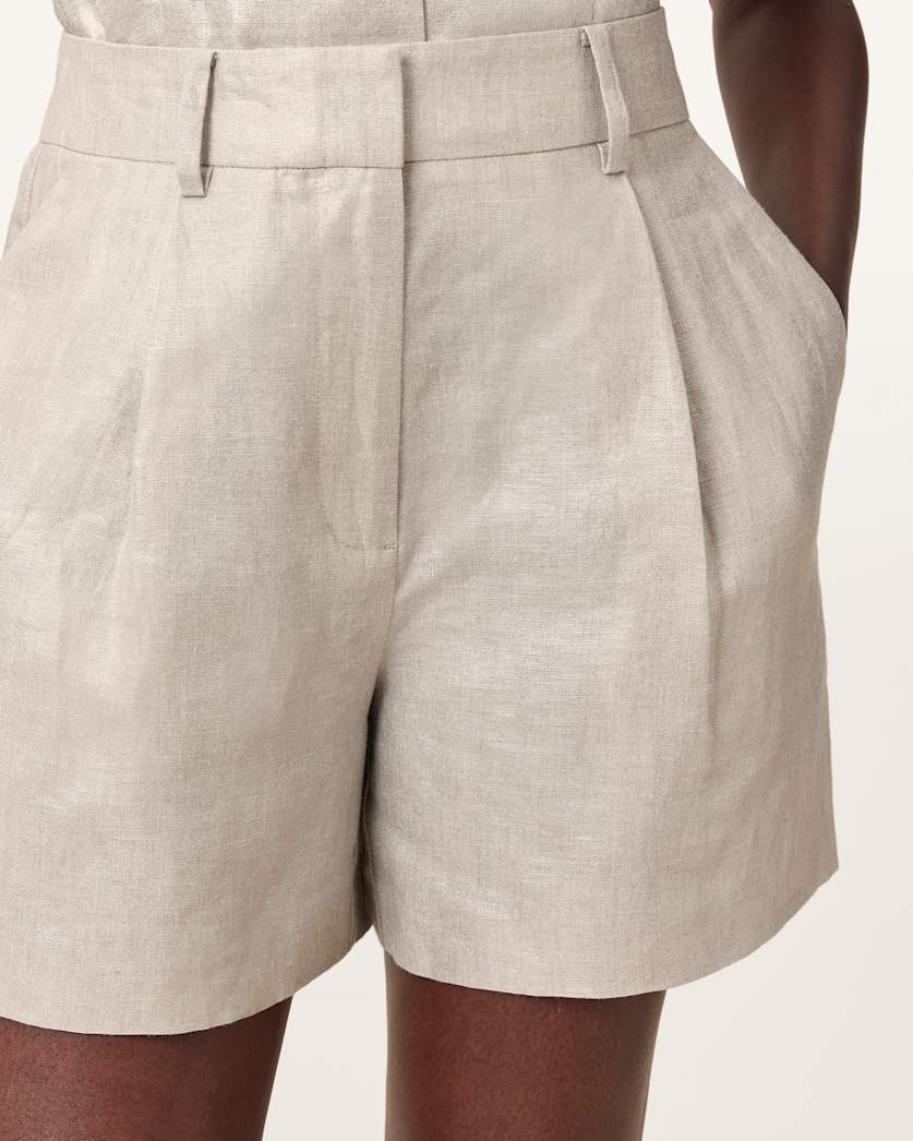 Averie Relaxed Fit Linen Shorts