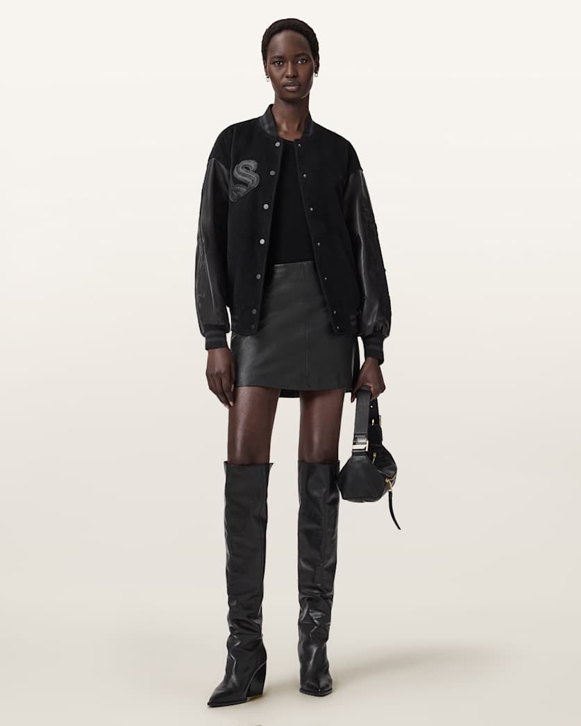 Argon Leather Varsity Leather Jacket