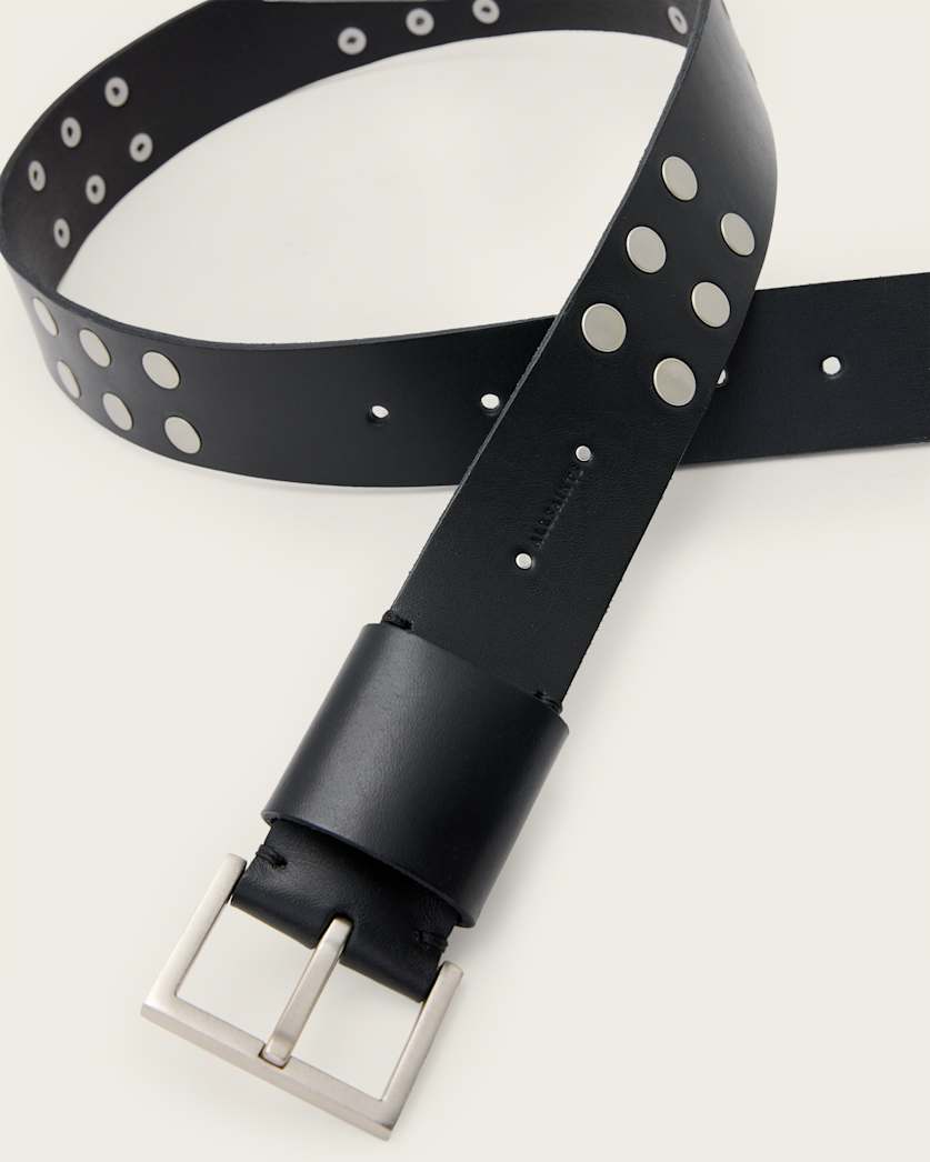 Lillie Studded Leather Belt