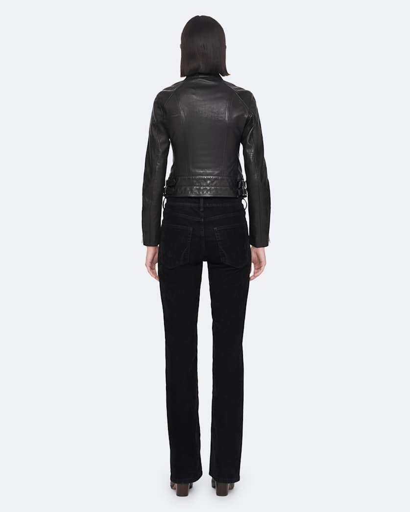 Comet Cropped Leather Jacket