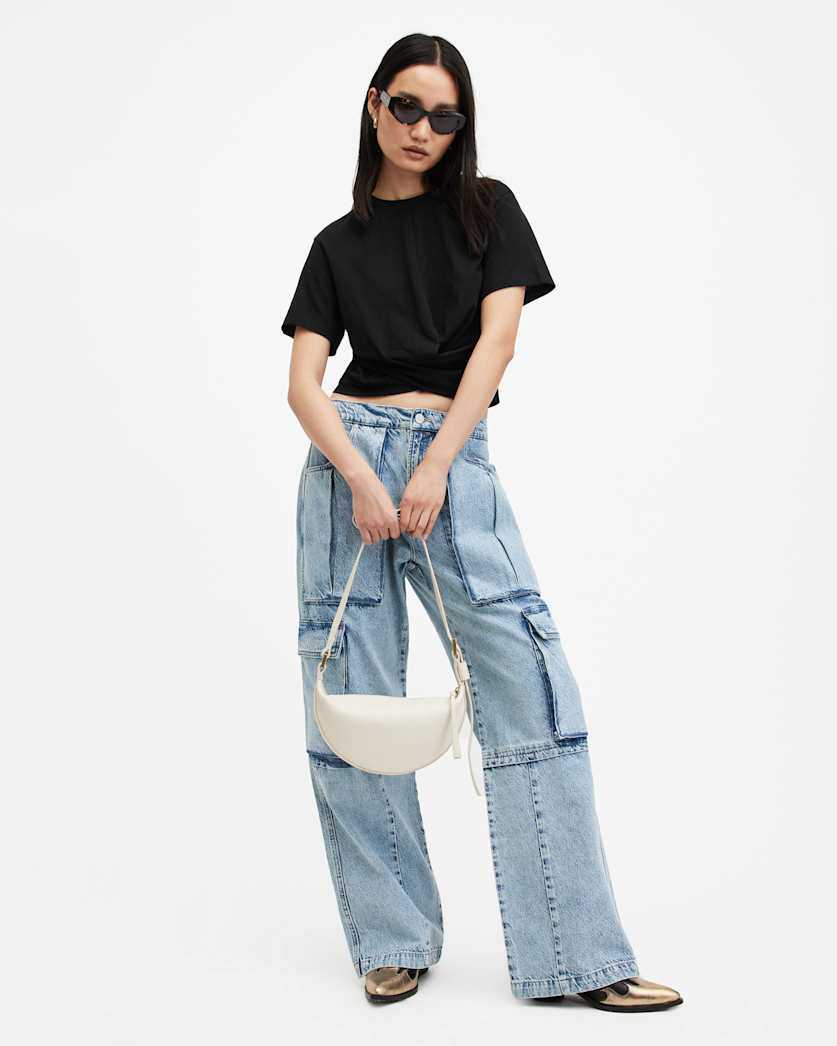 Mallinson Cropped Slim Wrap Over T-Shirt