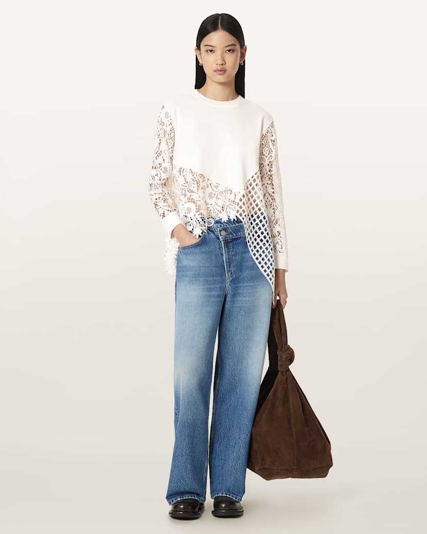 Malorie Asymmetrical Long Sleeve Top