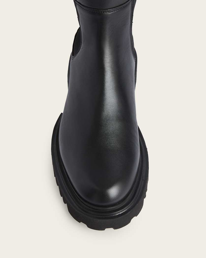 Maeve Knee High Slip On Leather Boots