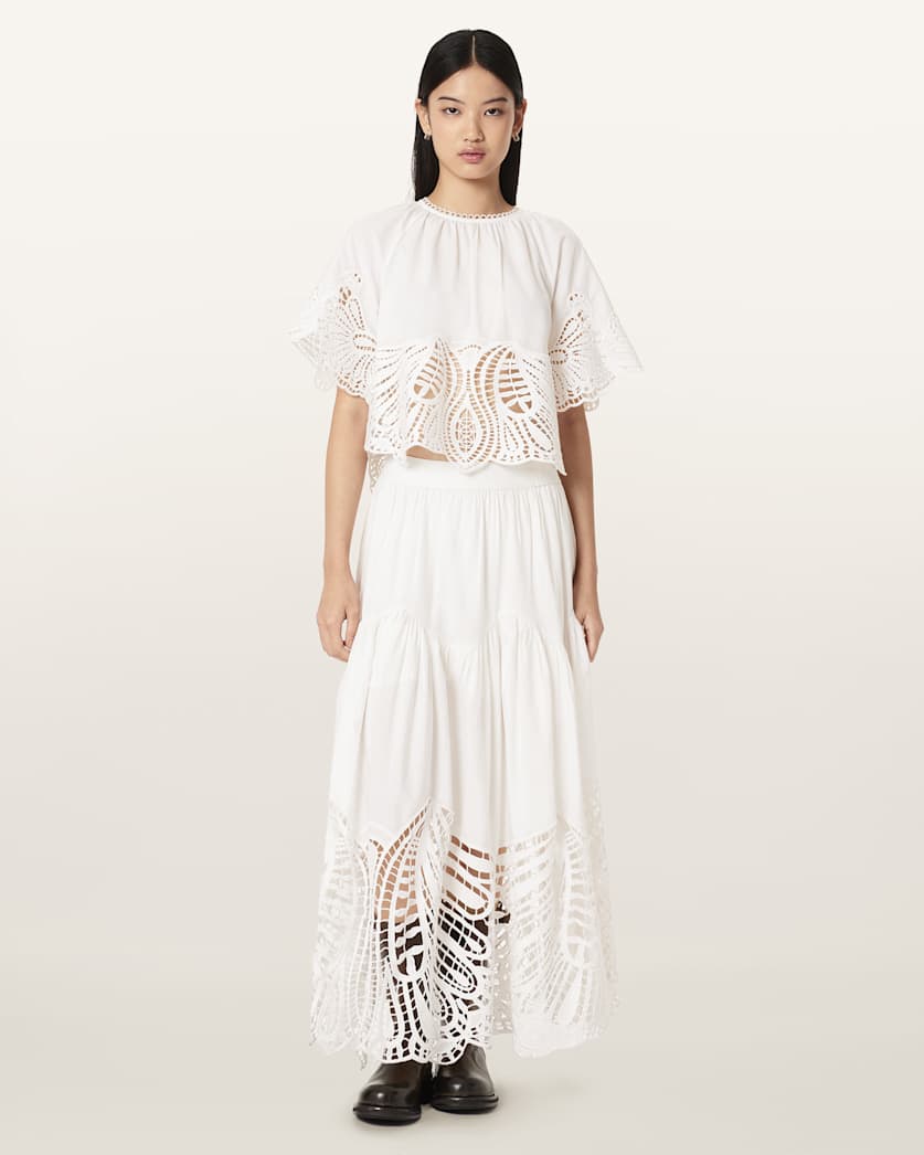 Femi Relaxed Fit Broderie Top