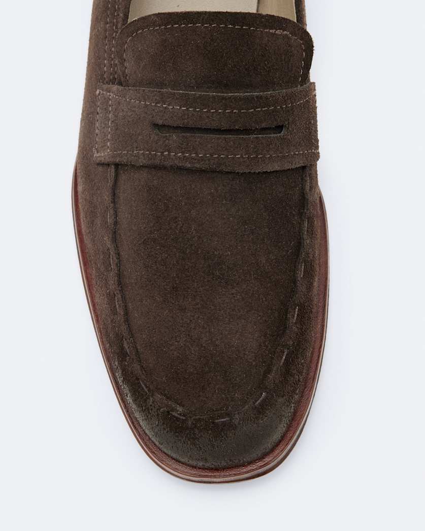 Jules Hand-Stitched Suede Loafers