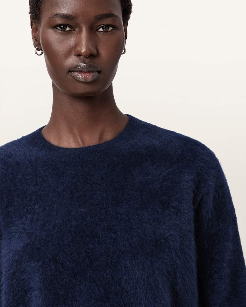 Rebel Brushed Cashmere Crew Neck Jumper
