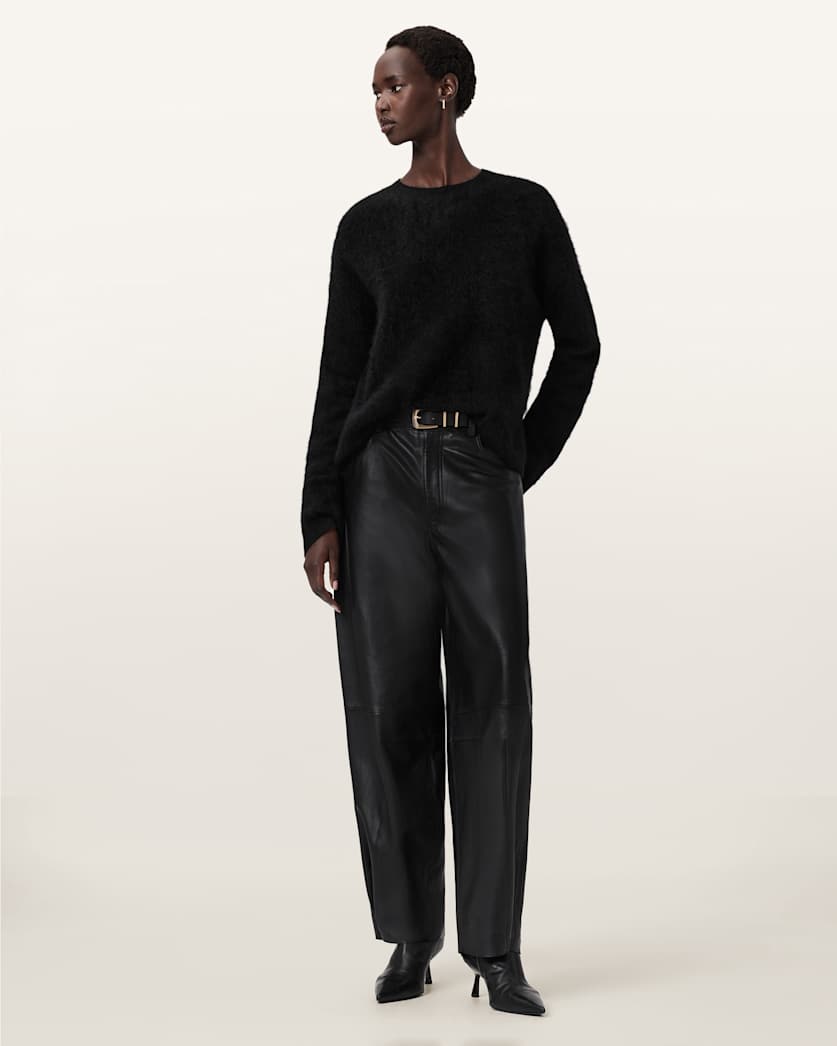 Rebel Brushed Cashmere Crew Neck Sweater