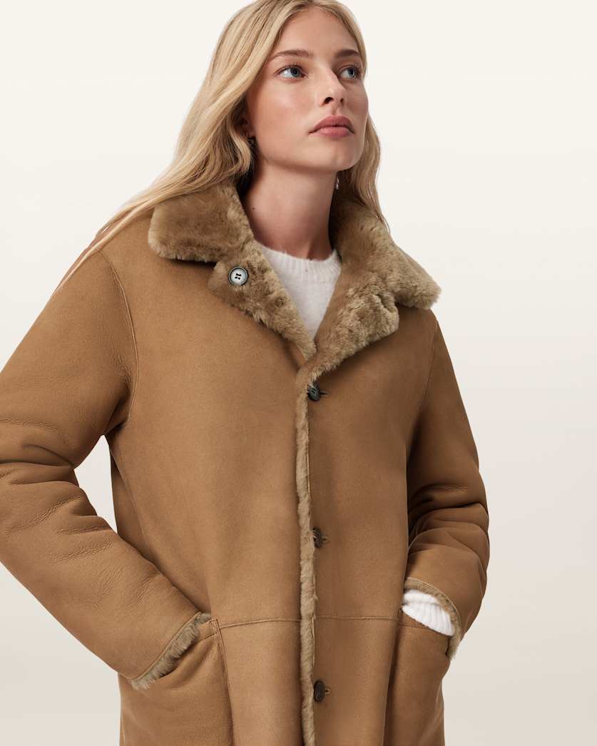 Serra 2-In-1 Reversible Shearling Coat