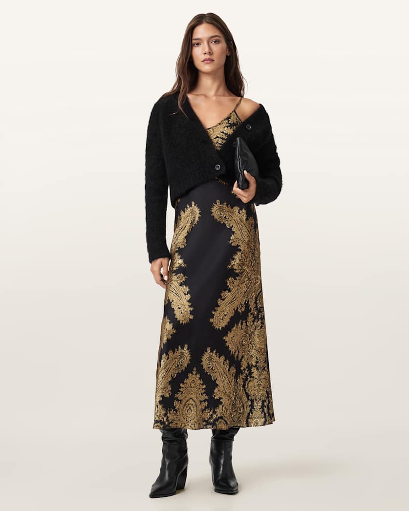 Bryony Paisley Slip Dress