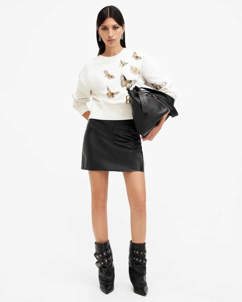 Separo Butterfly Embellished Sweatshirt