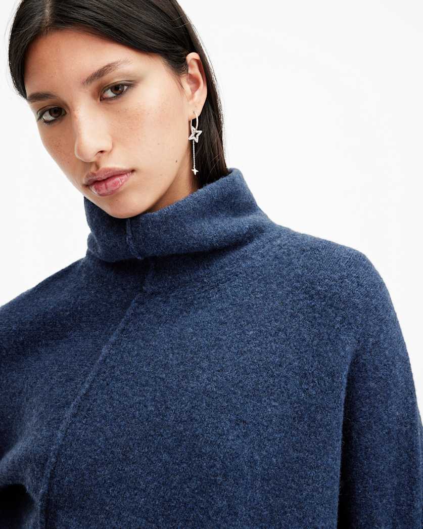 Lock Roll Neck Relaxed Fit Jumper