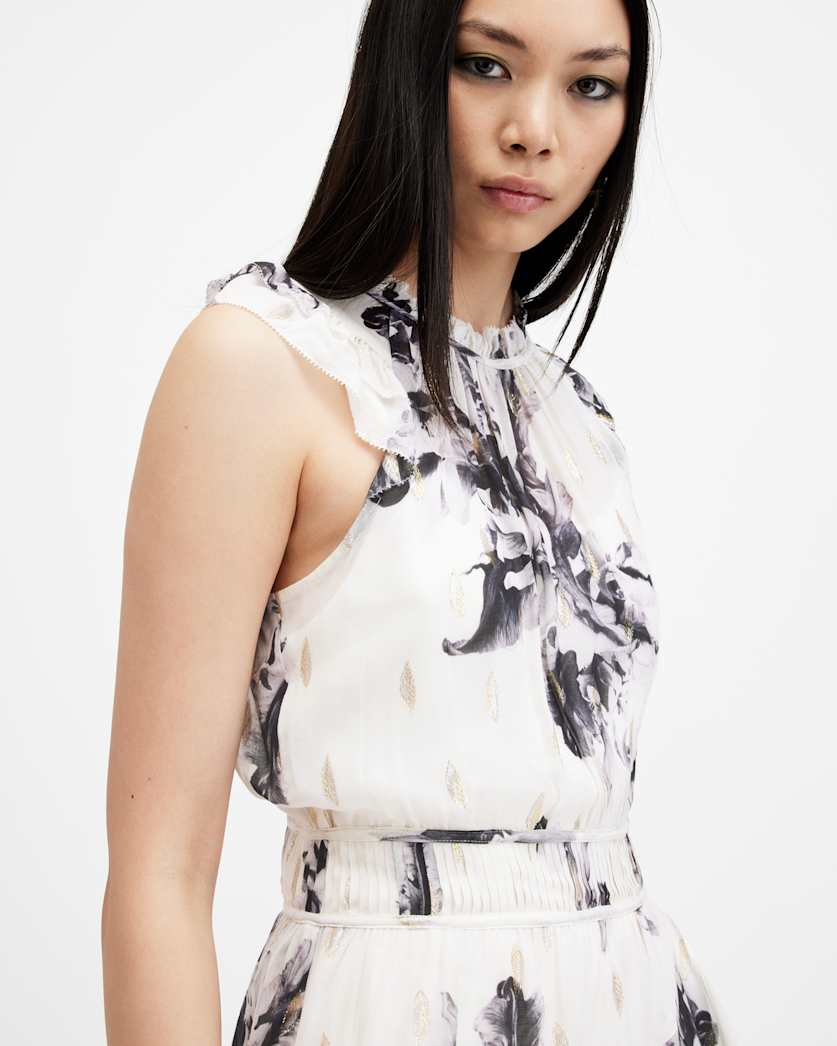 Caylan Floral Print Mini Dress