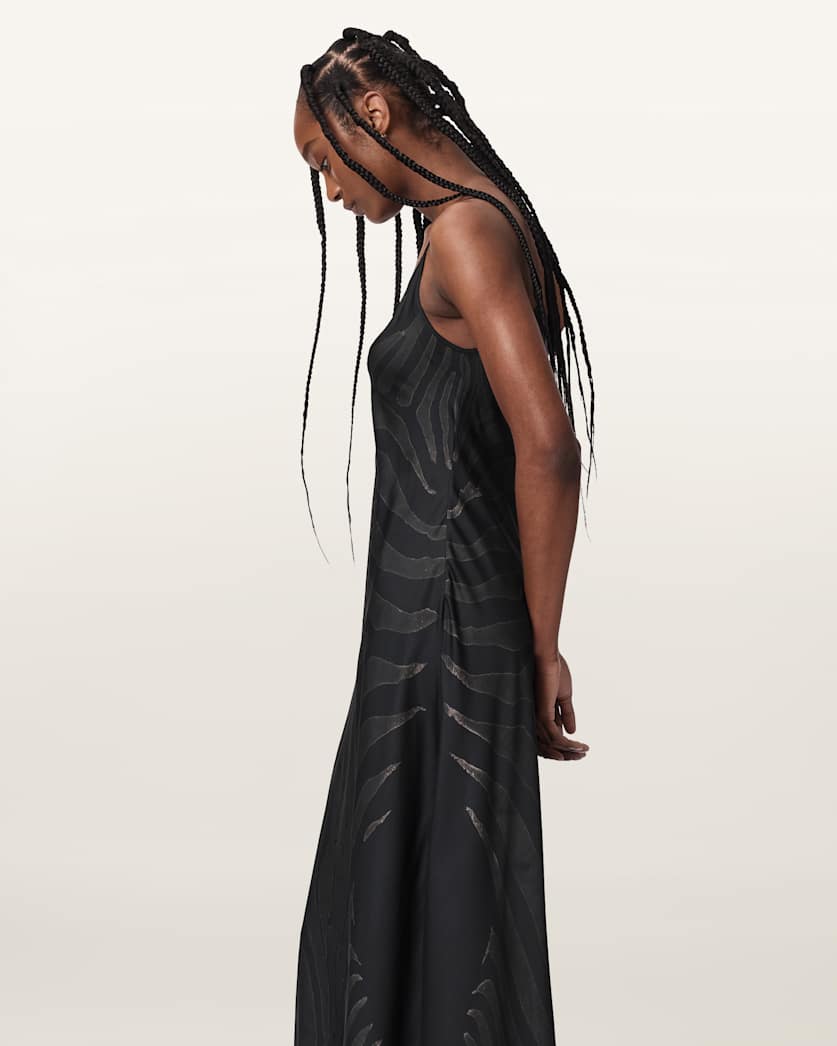 Leona V-Neck Maxi Slip Dress